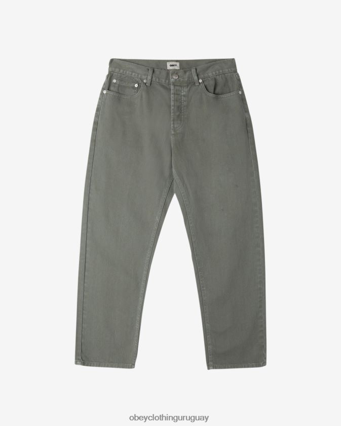 OBEY corona de laurel de pigmento hombres mezclilla con pigmentos trabajados 28XT8J88