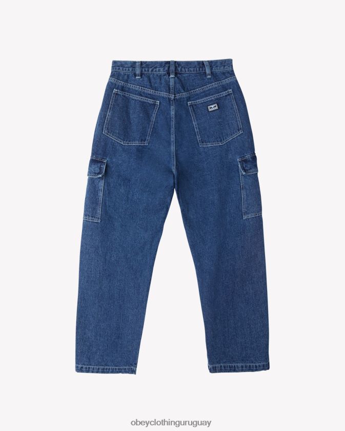 OBEY lavado de piedra hombres pantalones cargo de mezclilla bigwig 28XT8J86