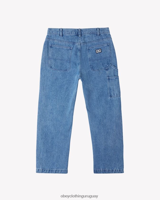OBEY índigo claro hombres mezclilla de carpintero trabajadora 28XT8J65
