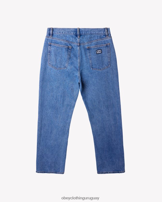 OBEY índigo claro hombres mezclilla de trabajo duro 28XT8J62