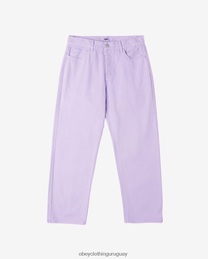 OBEY pigmento de pétalos de orquídeas hombres mezclilla con pigmentos trabajados 28XT8J89