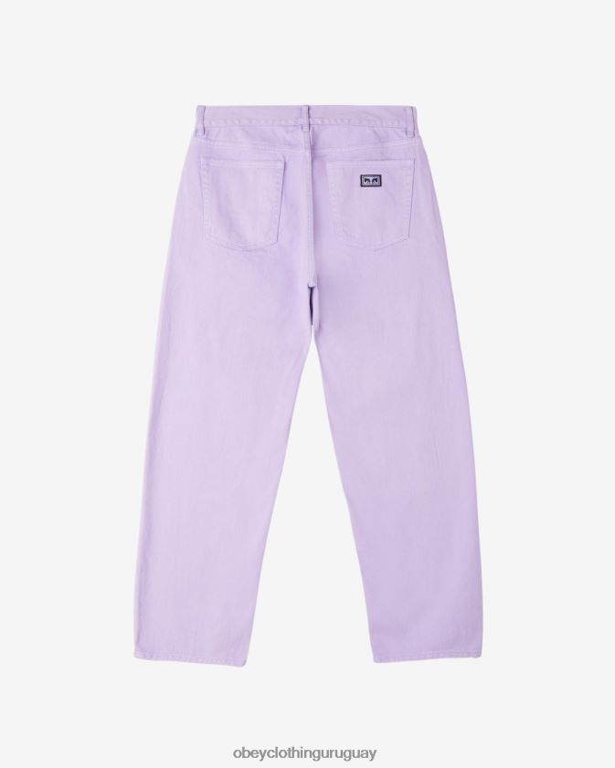 OBEY pigmento de pétalos de orquídeas hombres mezclilla con pigmentos trabajados 28XT8J89