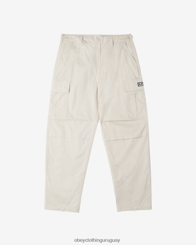 OBEY Gris plateado hombres pantalones cargo big timer 28XT8J30