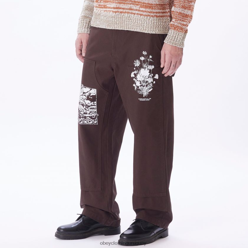 OBEY Java hombres carpintero estampado sarga big timer 28XT8J920