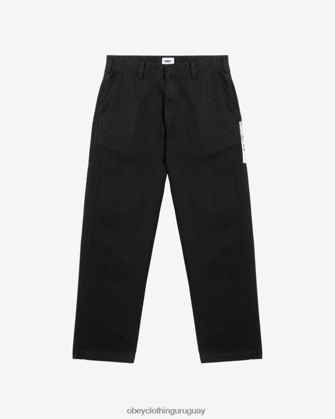 OBEY antracita hombres pantalón de carpintero poster 28XT8J22