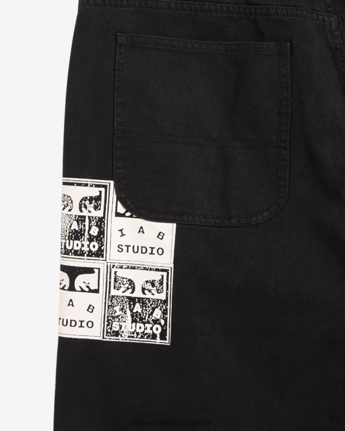 OBEY antracita hombres pantalón de carpintero poster 28XT8J22