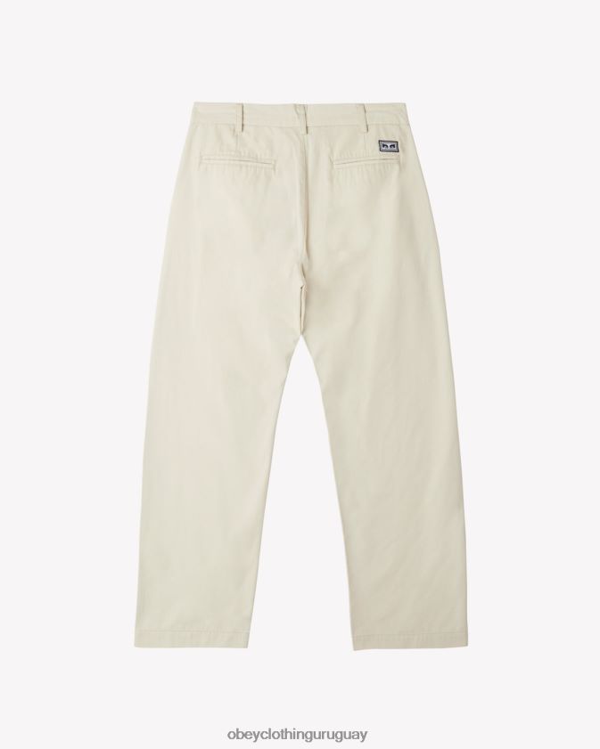 OBEY arcilla hombres pantalón de trabajo de popelina big timer 28XT8J47