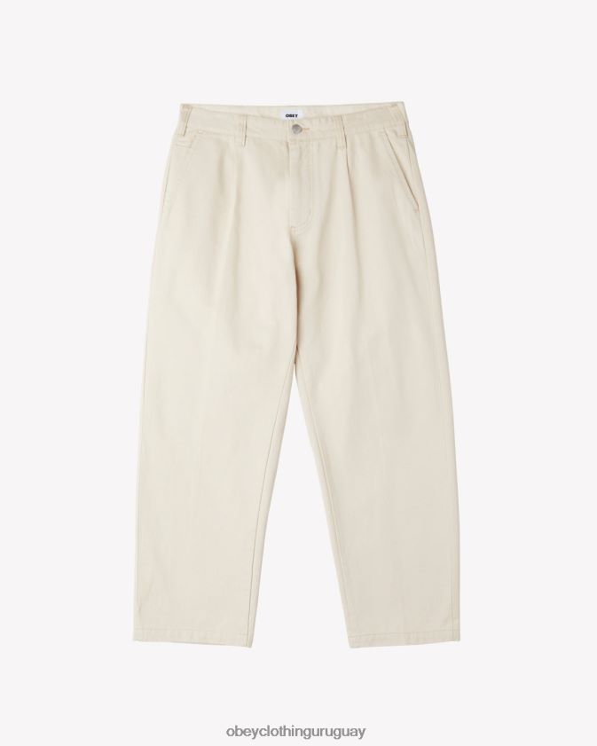 OBEY arcilla hombres pantalón plisado de trabajo duro 28XT8J38