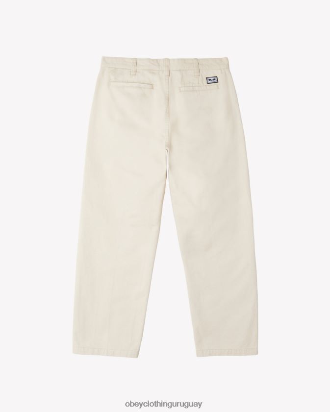 OBEY arcilla hombres pantalón plisado de trabajo duro 28XT8J38