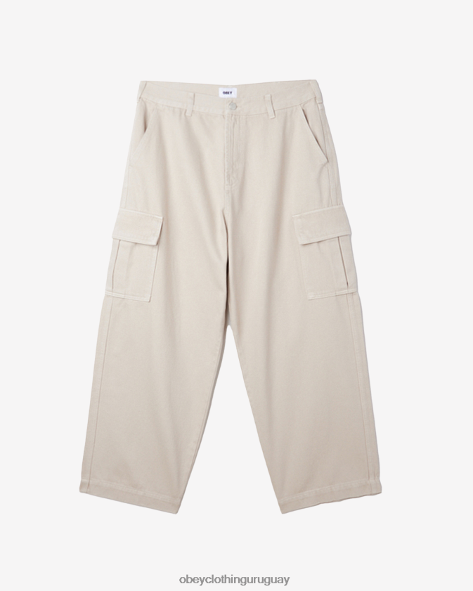 OBEY arcilla hombres pantalones cargo de mezclilla bigwig 28XT8J915
