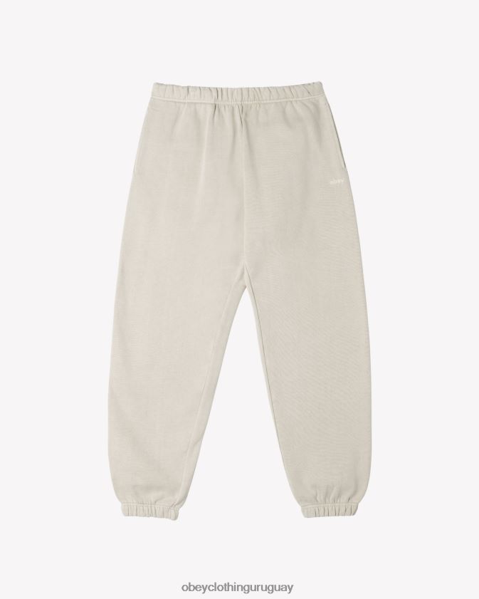 OBEY arcilla pigmentada hombres pantalones deportivos con pigmentos en minúsculas 28XT8J27
