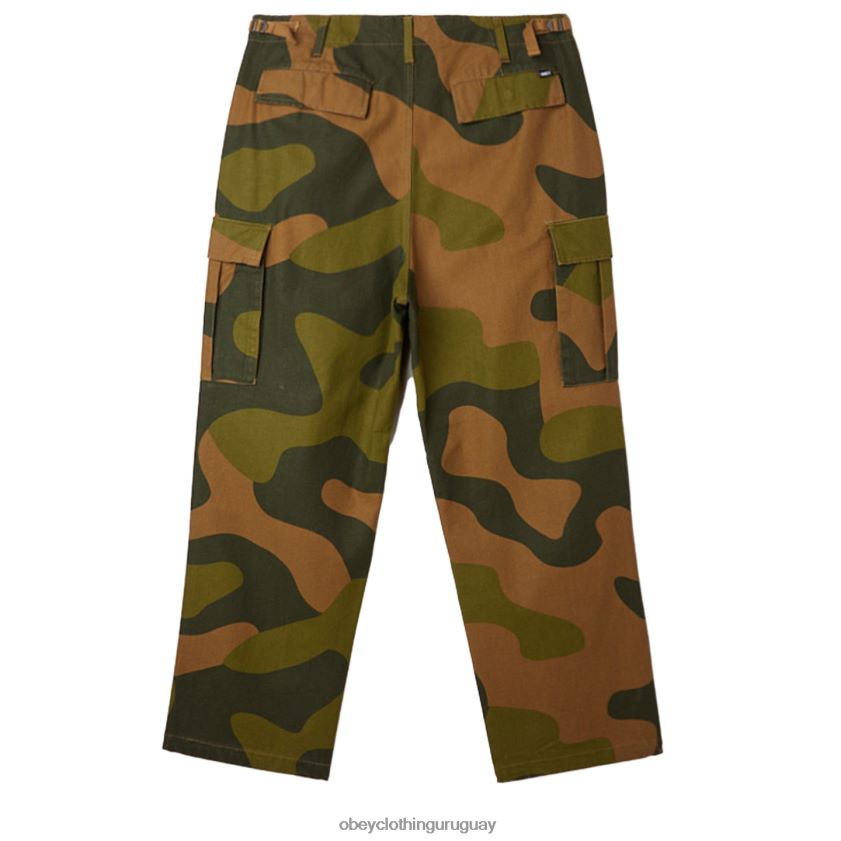 OBEY camuflaje de gran tamaño hombres pantalones cargo big timer 28XT8J926