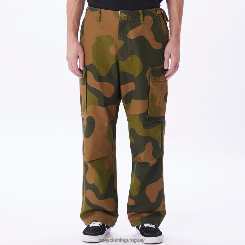 OBEY camuflaje de gran tamaño hombres pantalones cargo big timer 28XT8J926