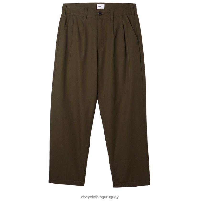 OBEY colofonia hombres pantalón plisado fubar 28XT8J957