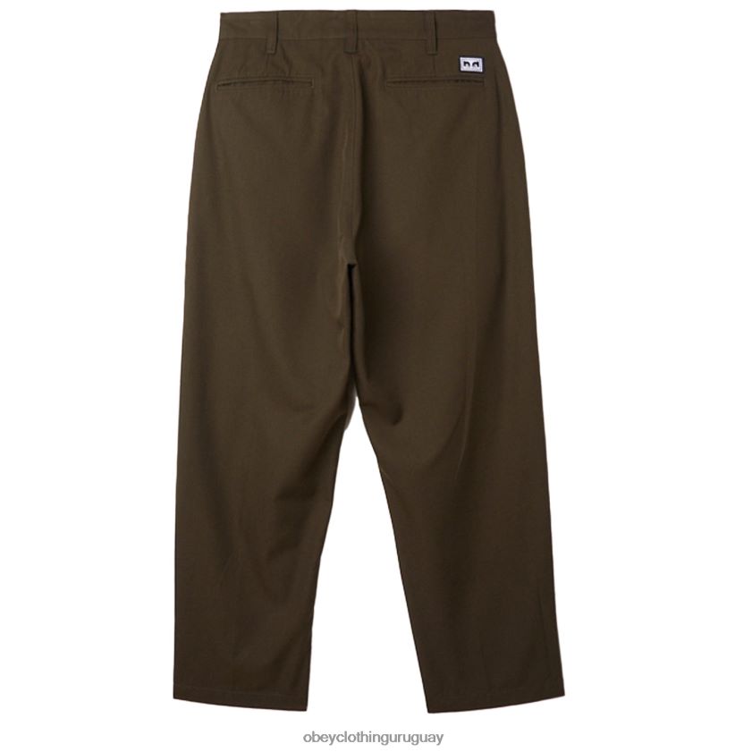 OBEY colofonia hombres pantalón plisado fubar 28XT8J957