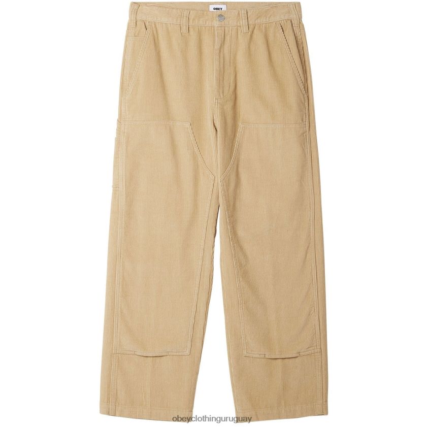 OBEY crema irlandesa hombres pantalón de pana big timer 28XT8J921