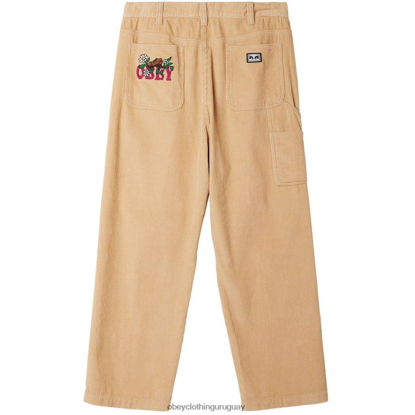 OBEY crema irlandesa hombres pantalón de pana big timer 28XT8J921