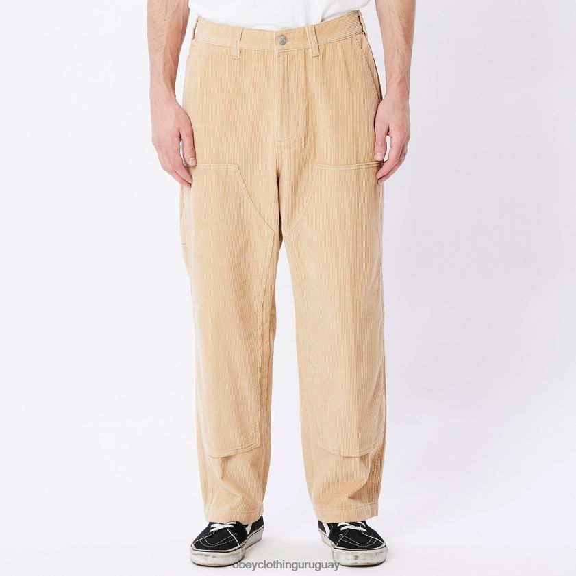 OBEY crema irlandesa hombres pantalón de pana big timer 28XT8J921