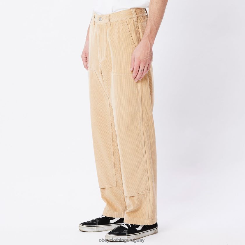 OBEY crema irlandesa hombres pantalón de pana big timer 28XT8J921