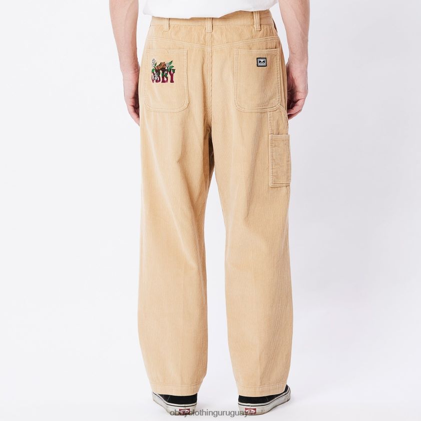 OBEY crema irlandesa hombres pantalón de pana big timer 28XT8J921