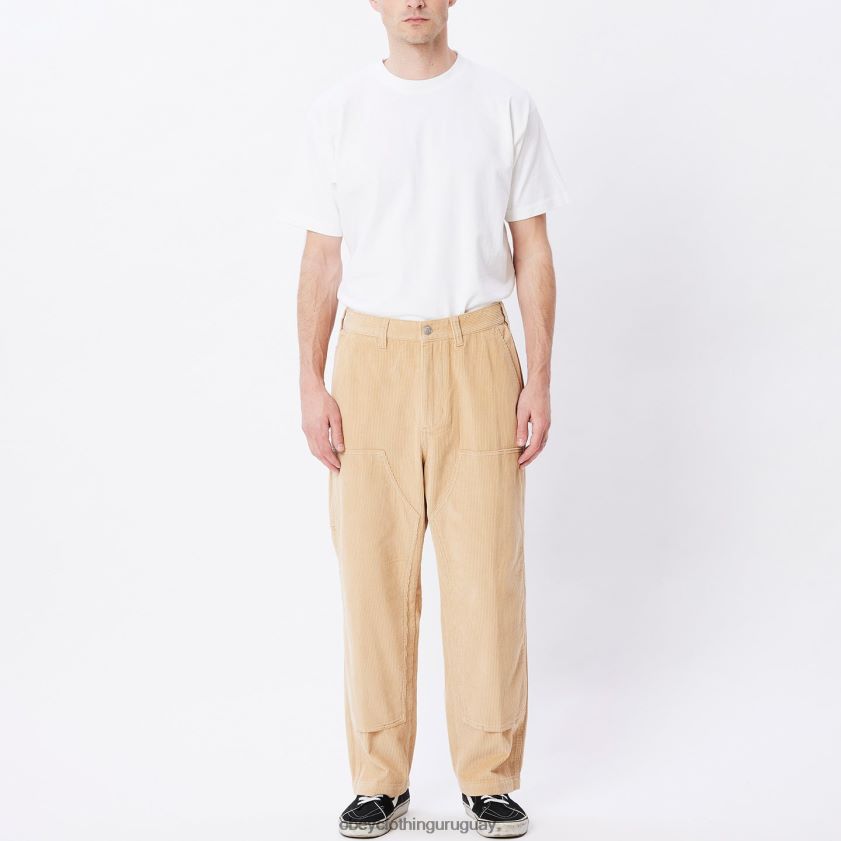 OBEY crema irlandesa hombres pantalón de pana big timer 28XT8J921
