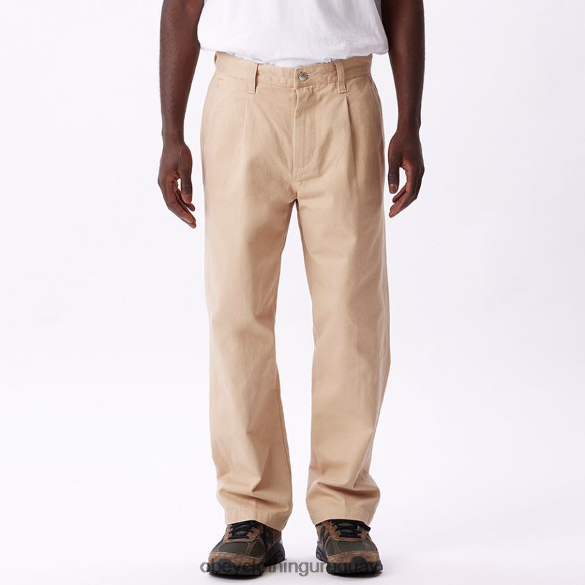 OBEY crema irlandesa hombres pantalón inmobiliario 28XT8J943