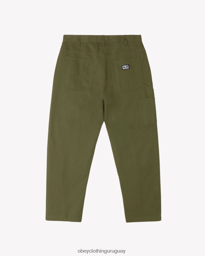 OBEY ejército hombres pantalón de carpintero de trabajo duro 28XT8J4