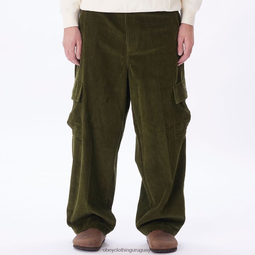 OBEY ejército hombres pantalones cargo bigwig baggy de pana 28XT8J912