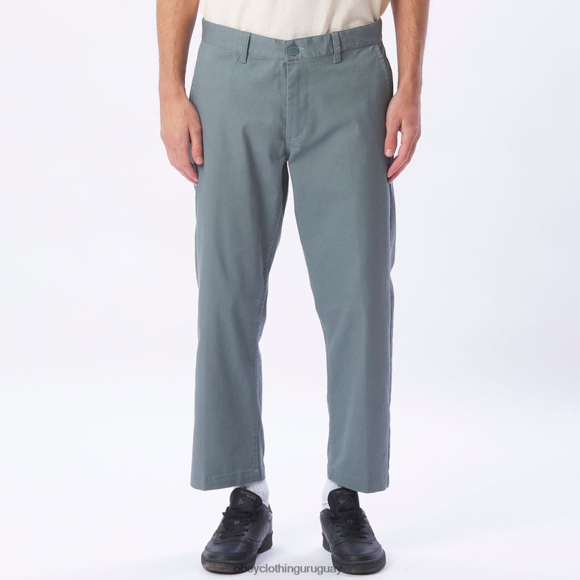 OBEY hoja hombres pantalón rezagado inundado 28XT8J971