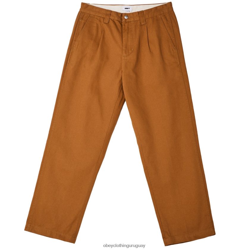 OBEY madera de catechu hombres pantalón inmobiliario 28XT8J946