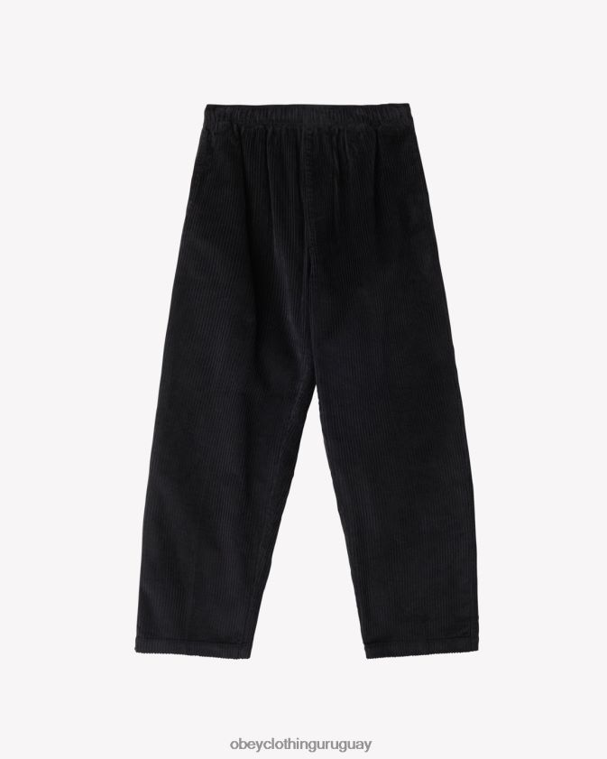 OBEY negro digital hombres pantalón de pana fácil 28XT8J9