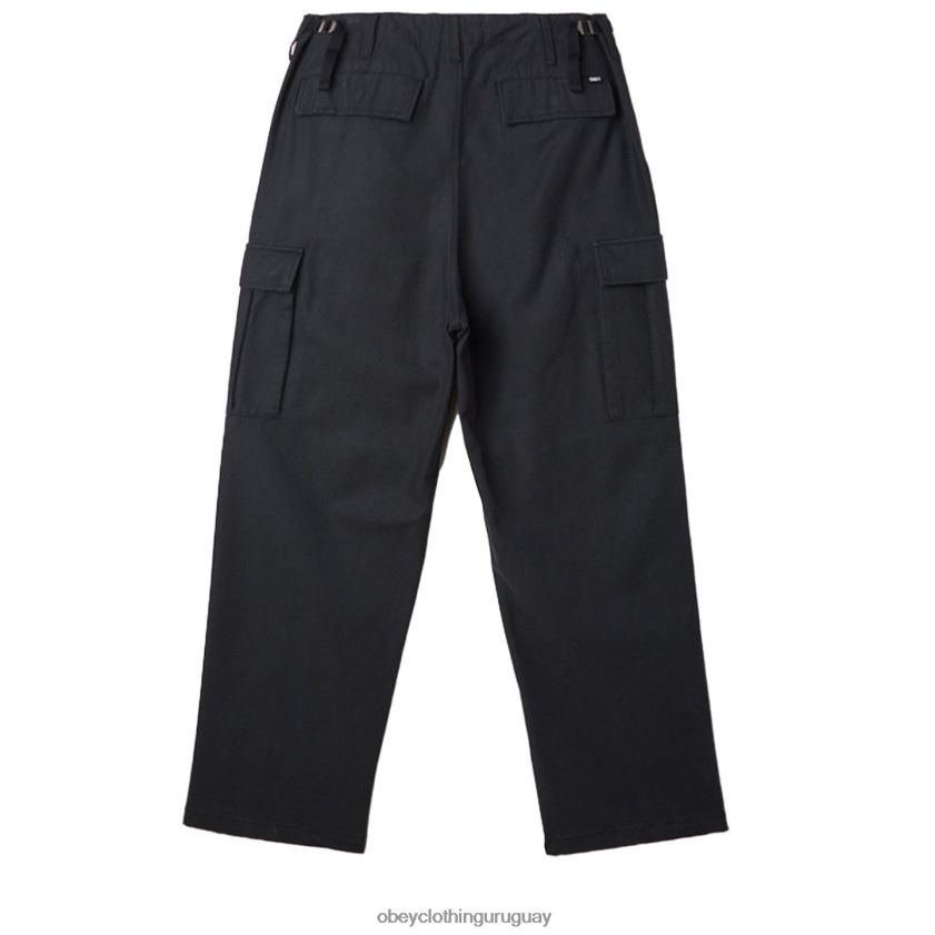 OBEY negro digital hombres pantalones cargo big timer 28XT8J927