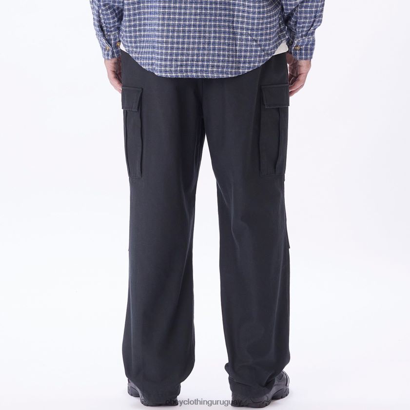 OBEY negro digital hombres pantalones cargo big timer 28XT8J927