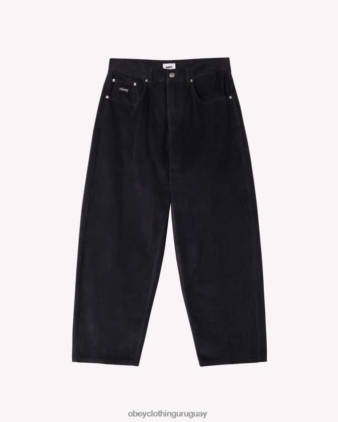 OBEY negro digital hombres pantalones holgados de pana bigwig 28XT8J20