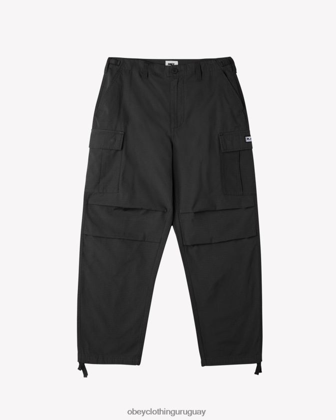 OBEY negro hombres pantalón cargo antidesgarro 28XT8J56
