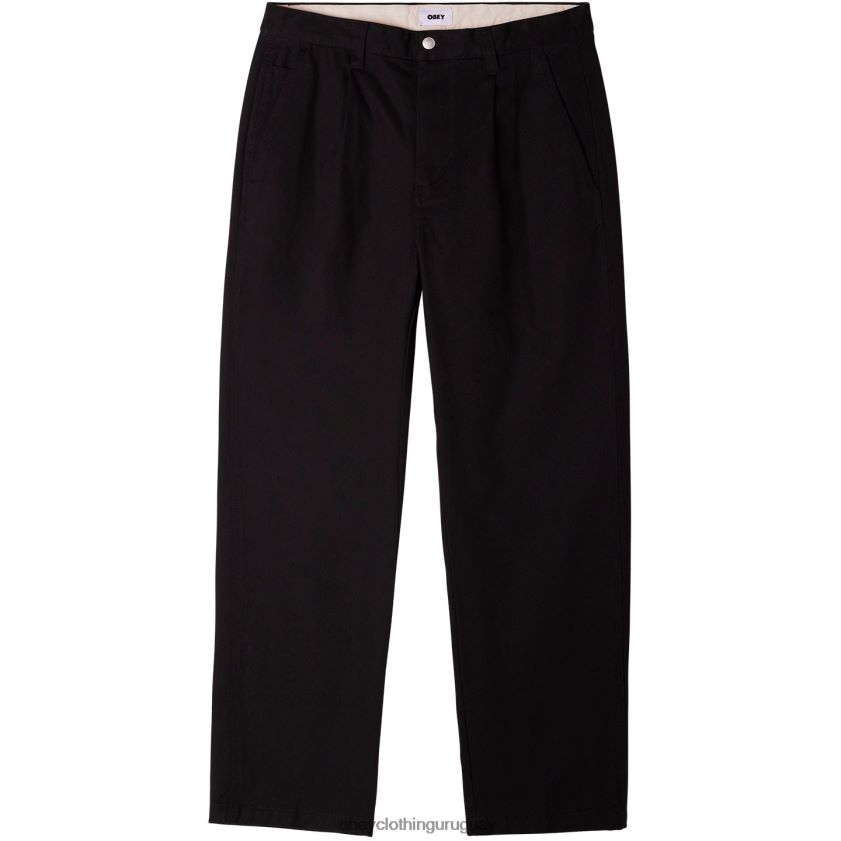 OBEY negro hombres pantalón inmobiliario 28XT8J942