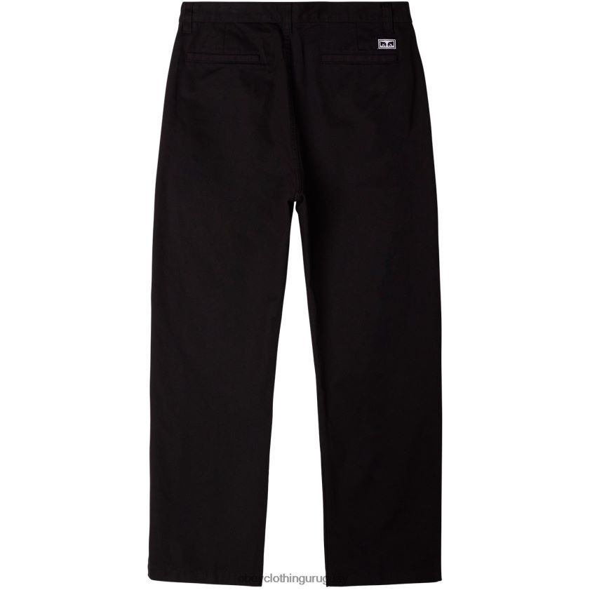 OBEY negro hombres pantalón inmobiliario 28XT8J942