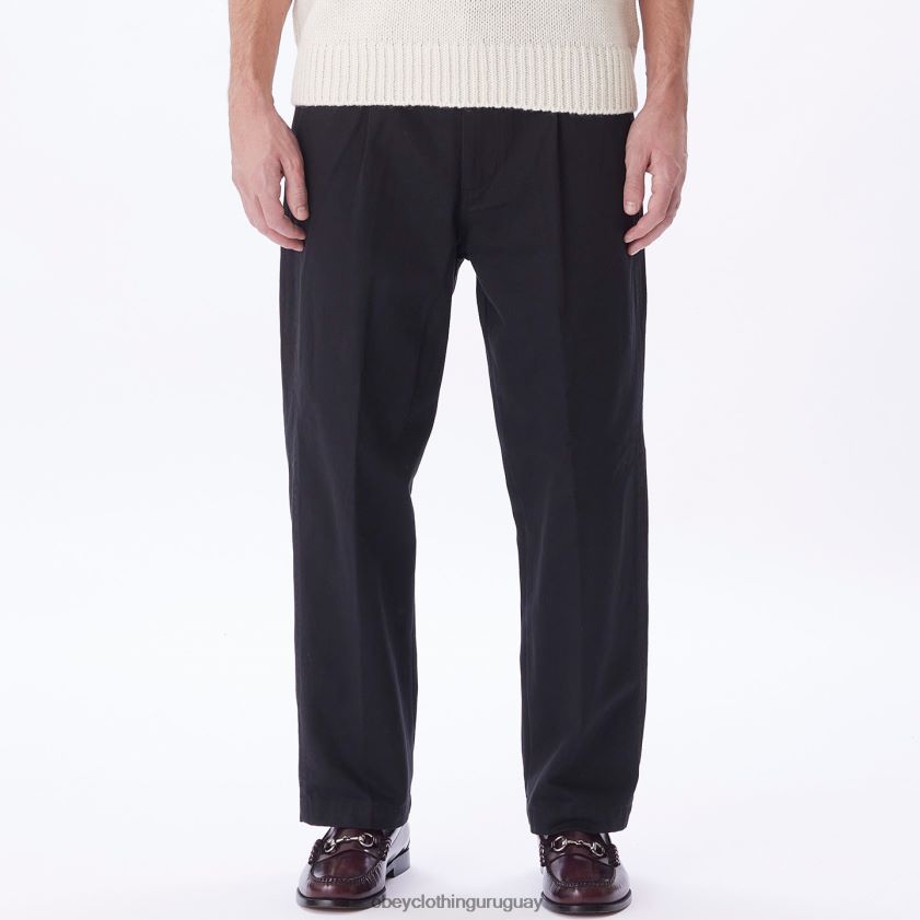 OBEY negro hombres pantalón inmobiliario 28XT8J942