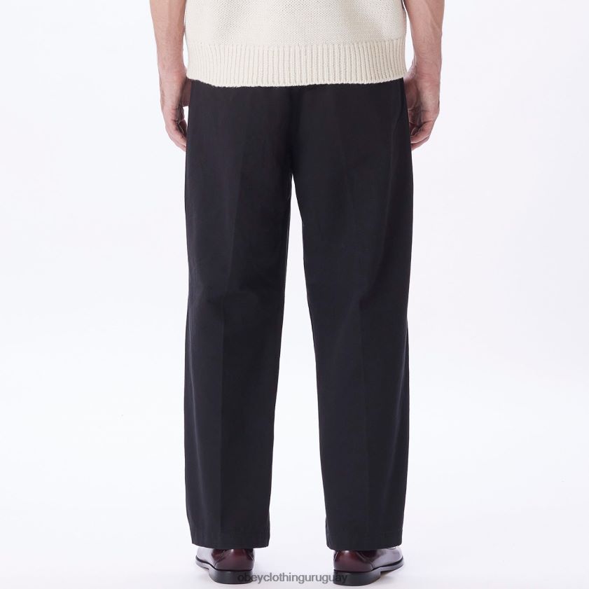 OBEY negro hombres pantalón inmobiliario 28XT8J942