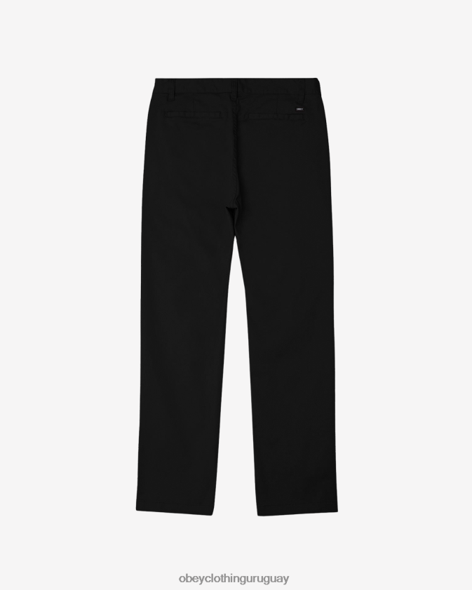 OBEY negro hombres pantalón rezagado 28XT8J973