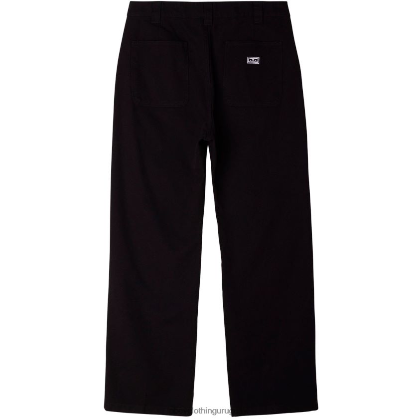 OBEY negro hombres pantalón tornero 28XT8J948