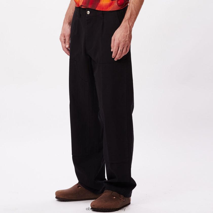 OBEY negro hombres pantalón tornero 28XT8J948
