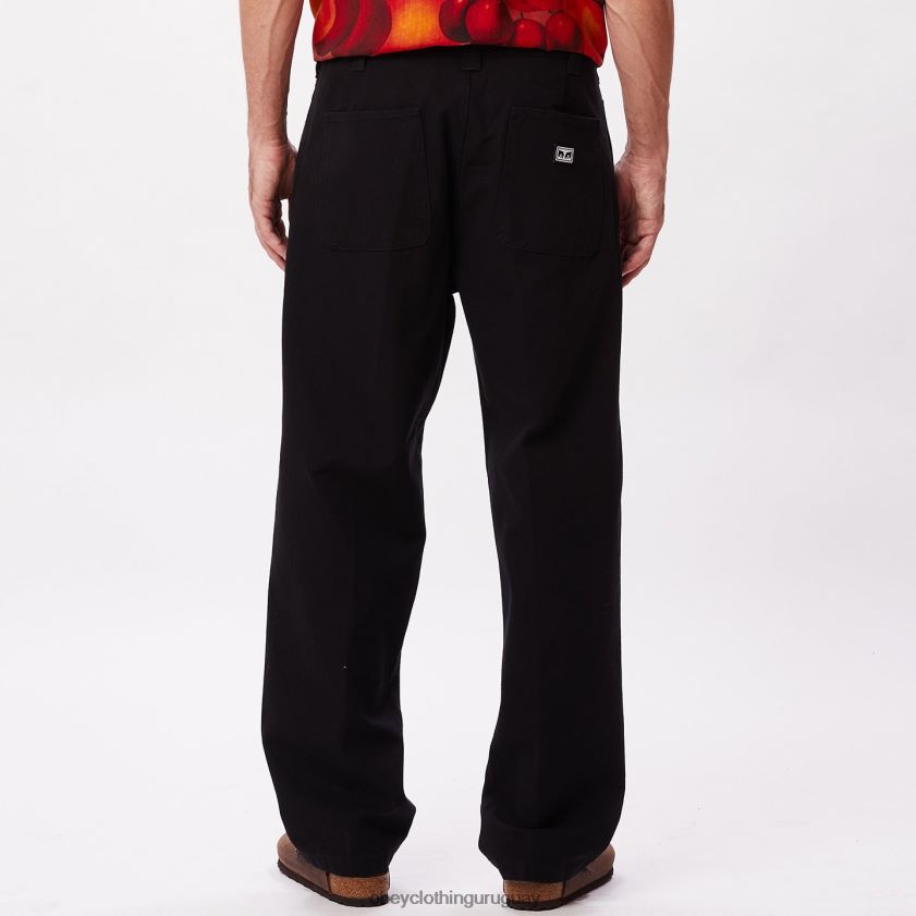 OBEY negro hombres pantalón tornero 28XT8J948