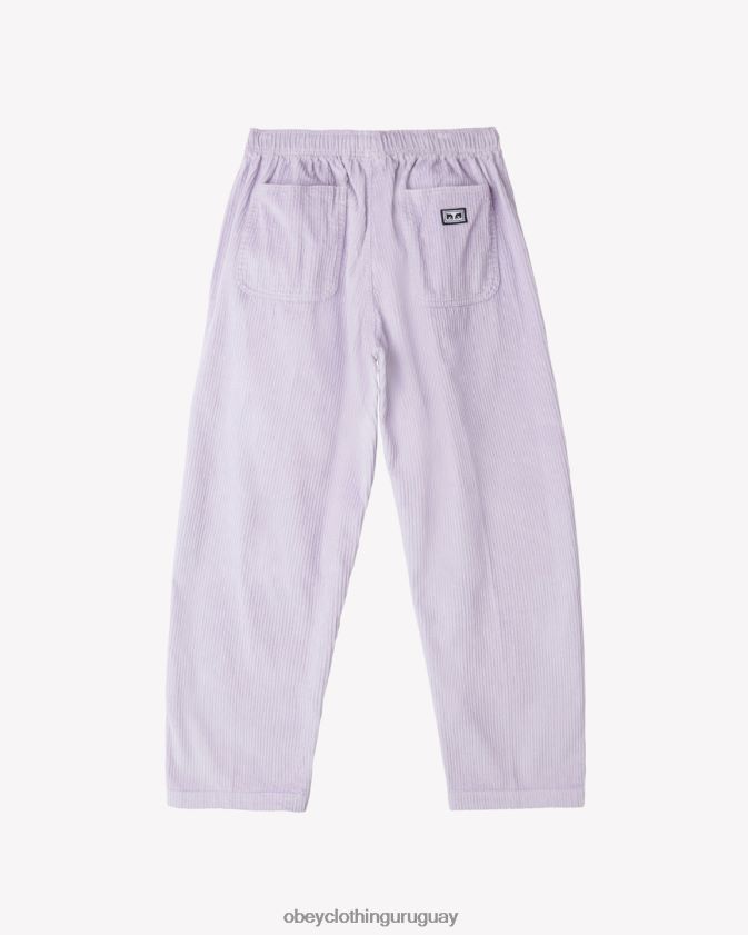 OBEY pétalo de orquídea hombres pantalón de pana fácil 28XT8J10
