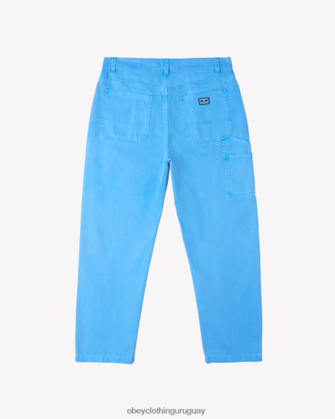 OBEY pigmento azul francés hombres pantalón de carpintero con pigmentos de trabajo duro 28XT8J54