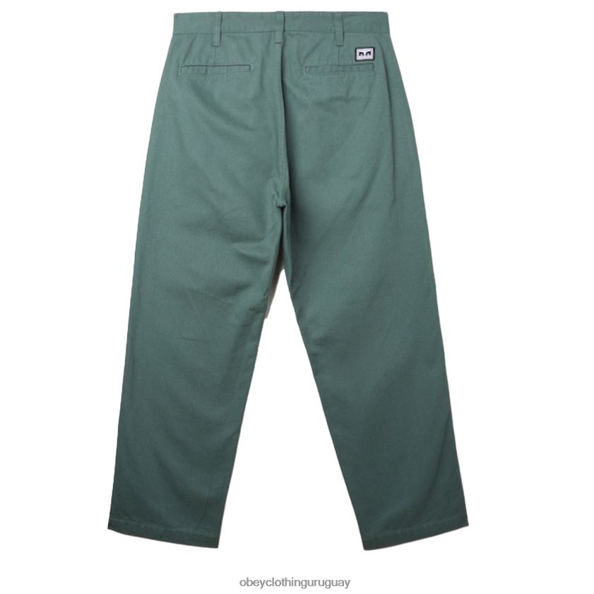 OBEY pino plateado hombres pantalón con bordado estate 28XT8J953