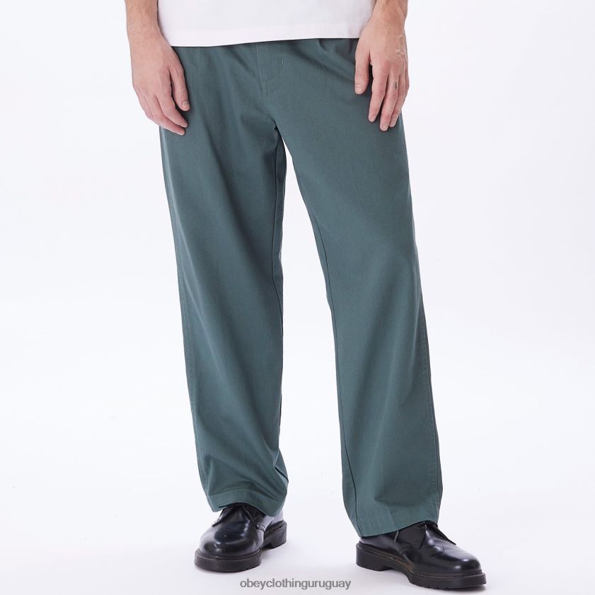 OBEY pino plateado hombres pantalón inmobiliario 28XT8J945