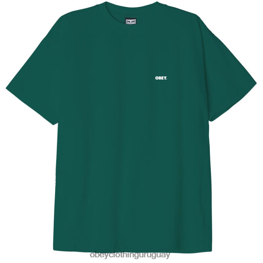 OBEY aventura verde hombres camiseta pesada negrita iii 28XT8J860