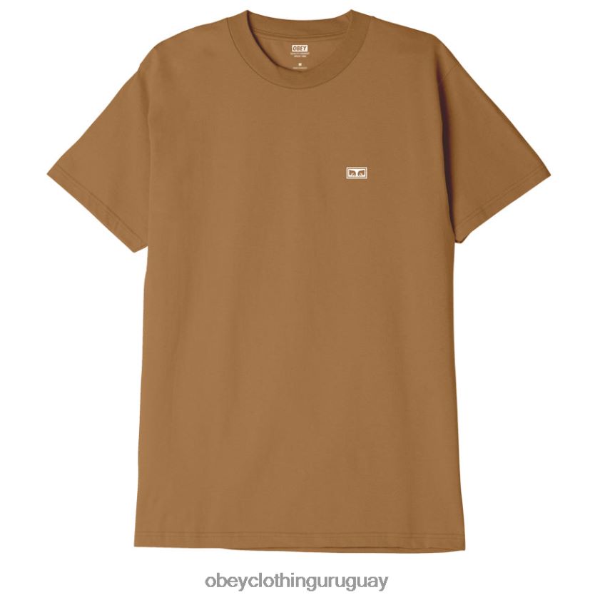 OBEY azúcar morena hombres camiseta clásica ojos 3 28XT8J877