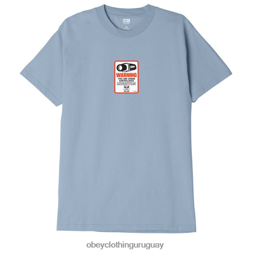 OBEY buen gris hombres camiseta clásica de vigilancia 28XT8J896